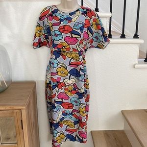 ASOS Maternity Dress Asymmetrical Tie-back Floral Sz 6